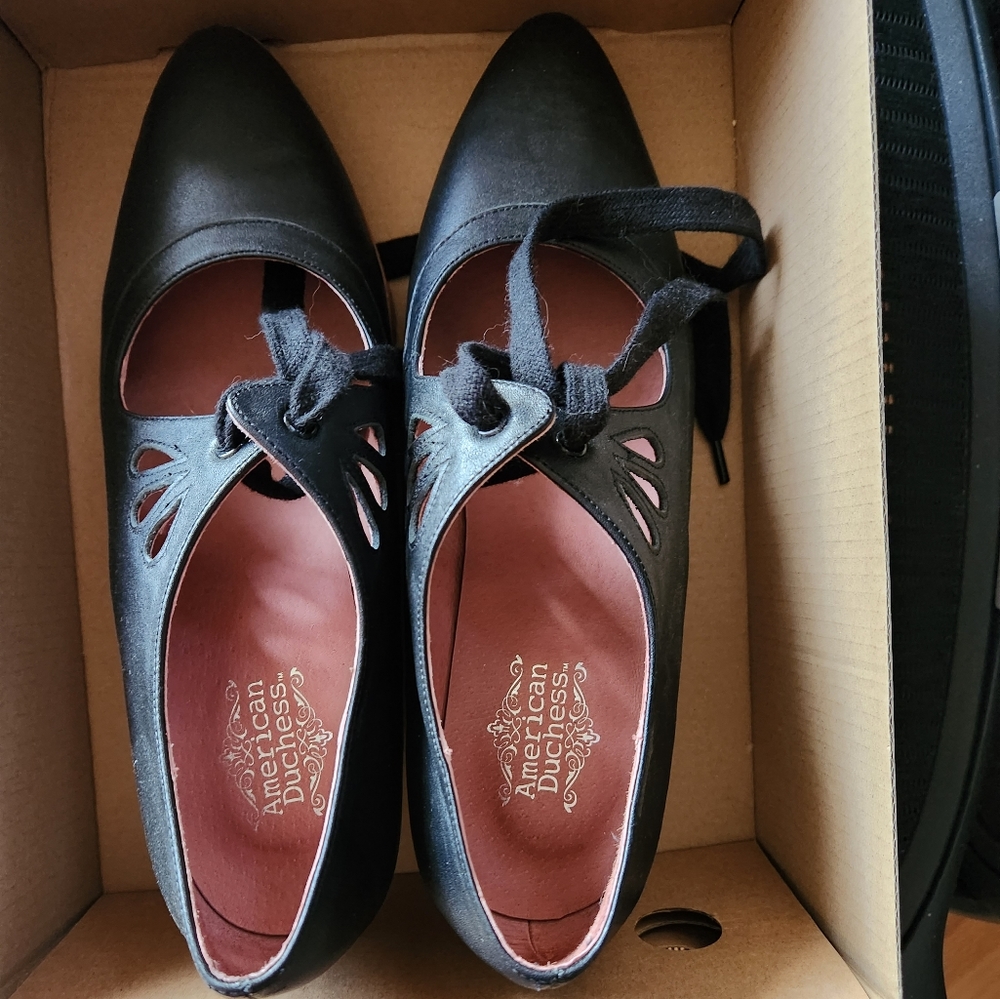 American Duchess Gibson Edwardian Leather shoes
